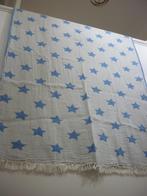 Woondeken plaid babydeken blauw wit ster 160 x 90 cm nieuw, Nieuw, Ophalen of Verzenden