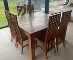 Salle a manger en teak, Maison & Meubles, Salles à manger complètes, Enlèvement, Utilisé, 8 chaises ou plus
