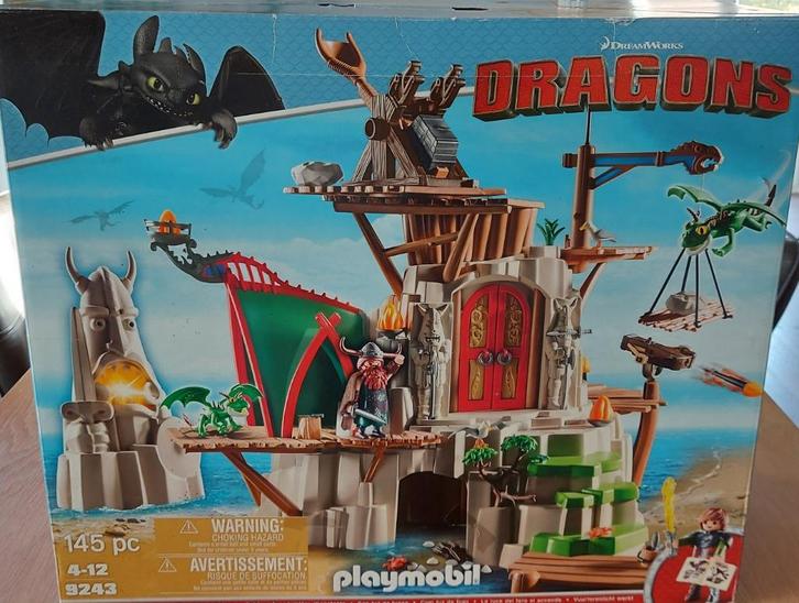 Playmobil Dragons Berk en extra speelsets, Kinderen en Baby's, Speelgoed | Playmobil, Zo goed als nieuw, Complete set, Ophalen