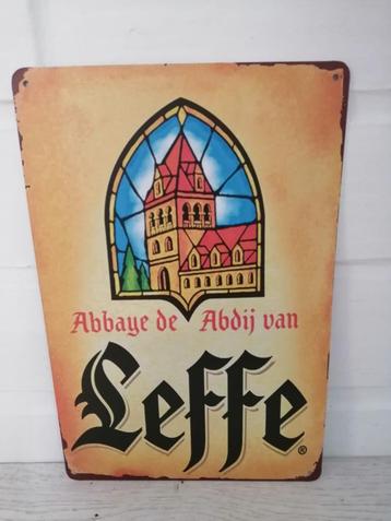 🍺 Plaque bière en métal Leffe Mancave Bar  - à partir 5 gra