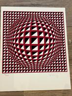 Viktor Vasarely (1906-1997)-genummerd en handgetekend 23/200, Antiek en Kunst, Kunst | Litho's en Zeefdrukken, Ophalen of Verzenden