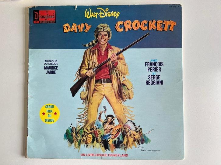 Vinyle 33 tours Davy Crockett - Walt Disney, Cd's en Dvd's, Vinyl | Filmmuziek en Soundtracks, Gebruikt, Ophalen of Verzenden