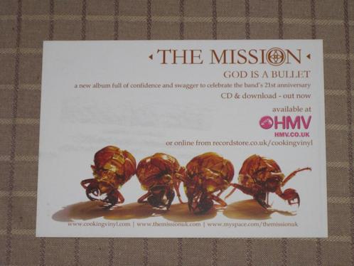 The Mission 4 Promo Postkaarten diverse releases, Verzamelen, Muziek, Artiesten en Beroemdheden, Verzenden