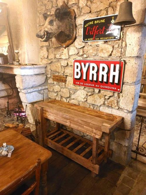 leuke oude houten werkbank relatief kort, Antiek en Kunst, Curiosa en Brocante, Ophalen