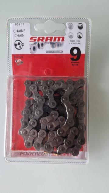 SRAM ketting 9 speed PC951 114L + Power Link NIEUW beschikbaar voor biedingen