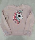lichtroze Shirt lange mouwen Unicorn maat 122 - 128, Kinderen en Baby's, Kinderkleding | Maat 122, Gebruikt, Meisje, H&M, Ophalen of Verzenden