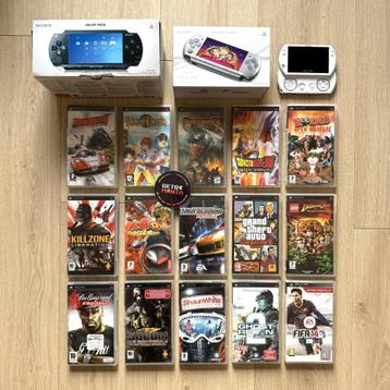 Consoles Playstation PSP + Spellen beschikbaar voor biedingen