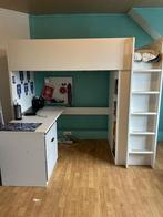 Hoogslaper ikea Smastad met bureau en kleerkast, Kinderen en Baby's, Kinderkamer | Stapelbedden en Hoogslapers, Ophalen, Gebruikt