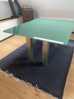 Eettafel, Huis en Inrichting, Tafels | Eettafels, Ophalen, Gebruikt, 100 tot 150 cm, Glas