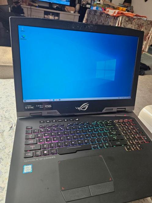 Asus rog i9 core 9th Gen 2tb ssd 32gb ram rtx 2080 8gb, Computers en Software, Windows Laptops, Zo goed als nieuw, 17 inch of meer