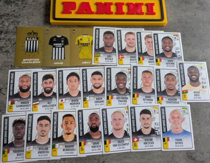 22 AUTOCOLLANTS PANINI FOOTBALL 2022/23 SP.CHARLEROI FOOT, Hobby & Loisirs créatifs, Autocollants & Images, Neuf, Enlèvement ou Envoi