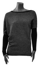 Pull noir et noir brillant Sarah Pacini comme neuf, Sarah pacini, Enlèvement ou Envoi, Comme neuf, Noir