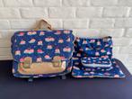 Boekentas, turnzak en pennenzak Jeune Premier, Handtassen en Accessoires, Tassen | Schooltassen, Ophalen, Gebruikt, Blauw, Rugtas