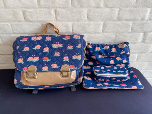 Boekentas, turnzak en pennenzak Jeune Premier, Handtassen en Accessoires, Tassen | Schooltassen, Gebruikt, Rugtas, Blauw, Ophalen