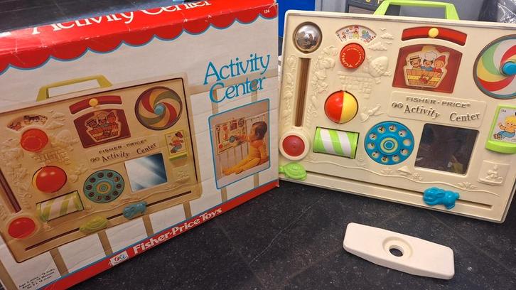 vintage fisher price activity center nr 134, Kinderen en Baby's, Speelgoed | Babyspeelgoed, Gebruikt, Ophalen