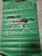 Originele affiche Wellington hippodroom Oostende 1963, Collections, Posters & Affiches, Comme neuf, Enlèvement ou Envoi