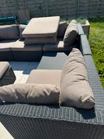 Lounge-stel / rotan tuinstel in prima staat met kussens !, Ophalen, Rotan, Loungeset, 8 zitplaatsen
