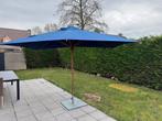 Gratis af te halen -  grote Teak parasol, Tuin en Terras, Ophalen, Gebruikt, 3 tot 4 meter, Stokparasol