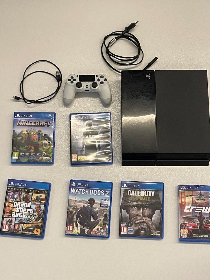 PS 4 + controller, beiden in perfecte staat, Games en Spelcomputers, Games | Sony PlayStation 4, Zo goed als nieuw, Vanaf 12 jaar