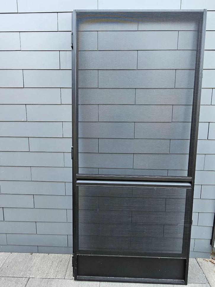 Vliegendeur, Doe-het-zelf en Bouw, Deuren en Vliegenramen, Zo goed als nieuw, Hordeur, 200 tot 215 cm, 80 tot 100 cm, Metaal, Ophalen
