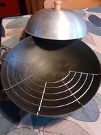 Wok en fonte, Ophalen, Gebruikt, Gietijzer, Wok