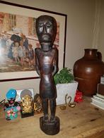 Afrikaans  beeld  ,  vrouw   zonder  borsten  ,  met  rok, Antiek en Kunst, Ophalen of Verzenden
