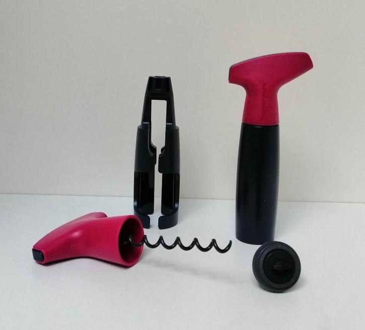 Tupperware™ « Set Vin - Tire-Bouchon et Pompe » bleu - rouge, Maison & Meubles, Cuisine| Tupperware, Neuf, Autres types, Bleu