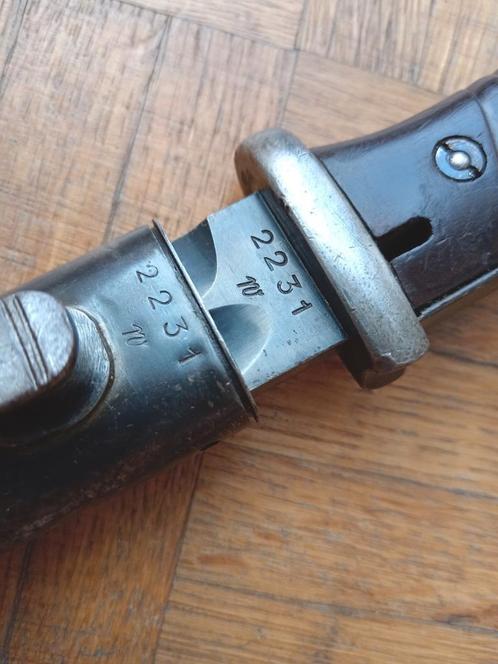 Prachtige wo2 k98 bajonet, Duits nummergelijk 1938, Verzamelen, Militaria | Tweede Wereldoorlog, Landmacht, Mes of Dolk, Ophalen of Verzenden