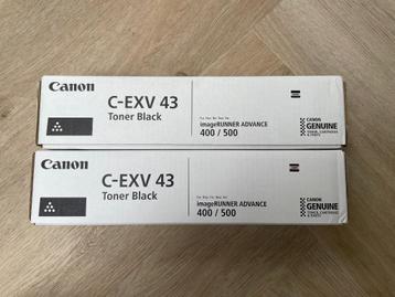 2 st nieuwe toners Canon C-EXV 43 voor Canon 300/400 series beschikbaar voor biedingen