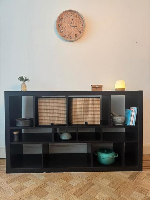 Buffet en bois noir, Huis en Inrichting, Kasten | Buffetkasten, Zo goed als nieuw, Ophalen
