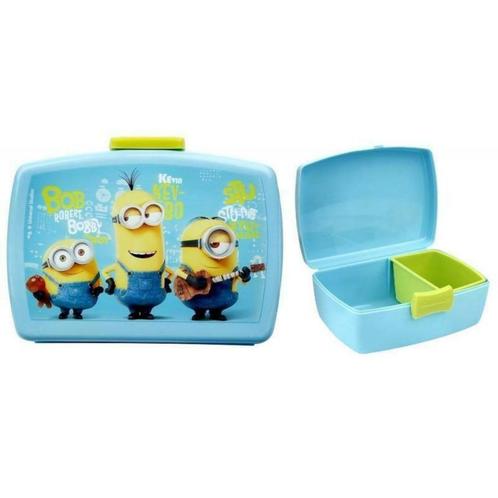 Minions lunchbox blauwe Disney-licentie, Diversen, Schoolbenodigdheden, Nieuw, Ophalen of Verzenden