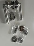 Deurklink inox recht hoek - deurkruk inox - nieuw, Ophalen of Verzenden, Nieuw, Inox, Klink of Kruk