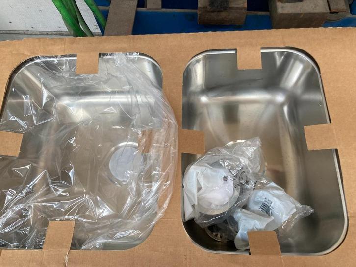 Inbouwspoeltafel 2 bakken 116x50Cm - Model RL1150, Huis en Inrichting, Keuken | Keukenelementen, Nieuw, Ophalen