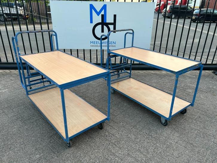 Orderverzamelwagen/orderpickkarren met 2-treeds trap, Doe-het-zelf en Bouw, Motoren, Gebruikt, Overige typen, Ophalen