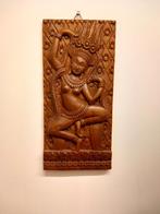 Houten wandpaneel. Aziatische oorsprong., Antiek en Kunst, Ophalen of Verzenden