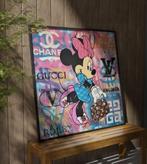 XXL Glasschilderij | Minnie Mouse x LV x Versace - 6 sizes, Oorspronkelijke maker, Verzenden, Nieuw, 125 cm of meer