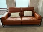 Salon leder, Huis en Inrichting, Zetels | Zetels, Ophalen, 75 tot 100 cm, Zo goed als nieuw, Rechte bank