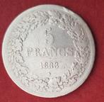 5FR Leopold I - 1833 - zilveren munt, Postzegels en Munten, Zilver, Ophalen of Verzenden, Losse munt, Zilver