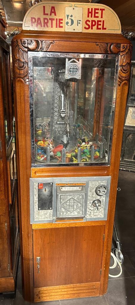 Grijpkast B&S 1934  + andere kermisspelen, Verzamelen, Automaten | Gokkasten en Fruitautomaten, Gebruikt, Overige munten, Met sleutels