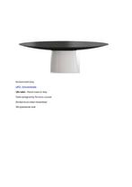 UFO Emmemobili eettafel, 100 à 150 cm, Kan in combinatie met alle stijlen, Cinq personnes ou plus, Rond