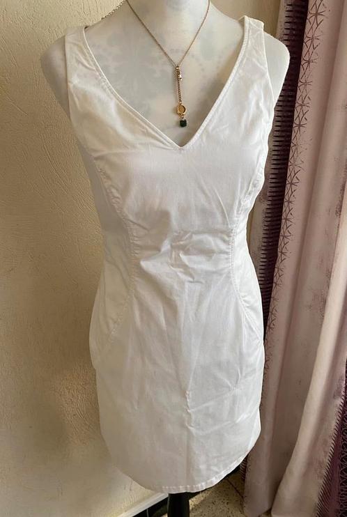 Witte kokerjurk maat 36, Kleding | Dames, Jurken, Ophalen of Verzenden