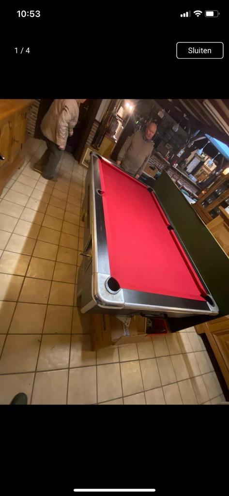 Professionele American pooltafel groot model - ongeschonden, Sports & Fitness, Billards & Billards américains, Comme neuf, Table de billard