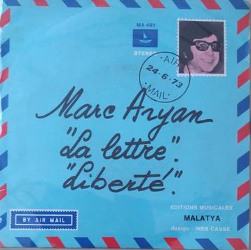 Marc Aryan - La lettre, Single, Comme neuf, Pop, 7 pouces