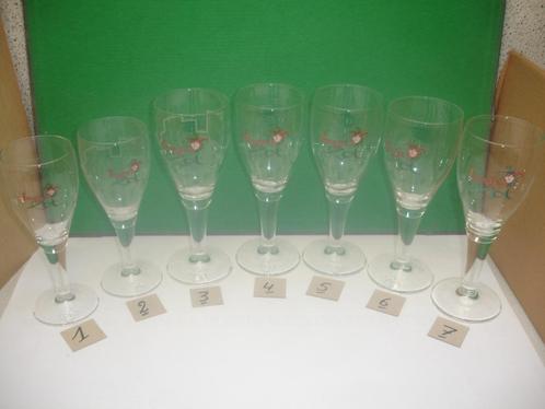 40 bierglazen van Brugse Zot, 7 verschillende, Verzamelen, Biermerken, Zo goed als nieuw, Glas of Glazen, Overige merken, Ophalen of Verzenden