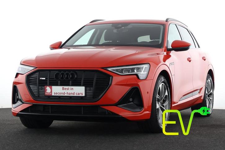 Audi e-tron 55 QUATTRO S-LINE 95kWh 55 QUATTRO S-LINE 95kWh, Auto's, Audi, Bedrijf, Te koop, e-tron, 4x4, Achteruitrijcamera, Adaptive Cruise Control