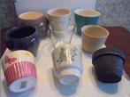 1 LOT de 20 CACHES POTS FAIENCE DIFF.GRANDEURS -PARF.ETA, Ophalen, Rond, Binnen, Zo goed als nieuw