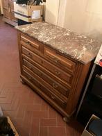 Antieke vintage Ladekast met marmeren blad, Ophalen