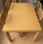 Table + 4 chaises, 50 tot 100 cm, Grenenhout, 150 tot 200 cm, Scandinave