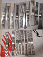 Bracelets articulés acier inox ROWI, 18 - 20 mm, NEUFS, Handtassen en Accessoires, Armbanden, Ophalen of Verzenden, Nieuw, Zilver