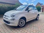 FIAT 500/PANO DAK/CRUISE/BENZINE/PDC/GARANTIE, Auto's, Voorwielaandrijving, Stof, Euro 6, Wit